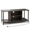 Gray TV Stand Media Console with Cable Management Adjustable Shelves Side Storage USB Charging